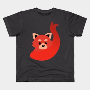 Red panda Kids T-Shirt